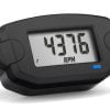 TTO Trail Tech Front Button Style Black Tachometer for Paramotoring & PPG