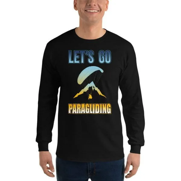 Let'S Go Paragliding Men’s Long Sleeve Shirt