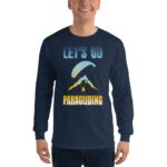 Let's Go Paragliding Men’s Long Sleeve Shirt - Image 4