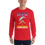 Let's Go Paragliding Men’s Long Sleeve Shirt - Image 7