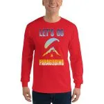 Let's Go Paragliding Men’s Long Sleeve Shirt - Image 7
