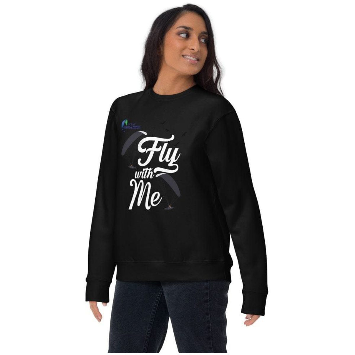 unisex premium sweatshirt black front 63cf0005bb779 scaled