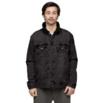 Unisex Denim Sherpa Paragliding Jacket