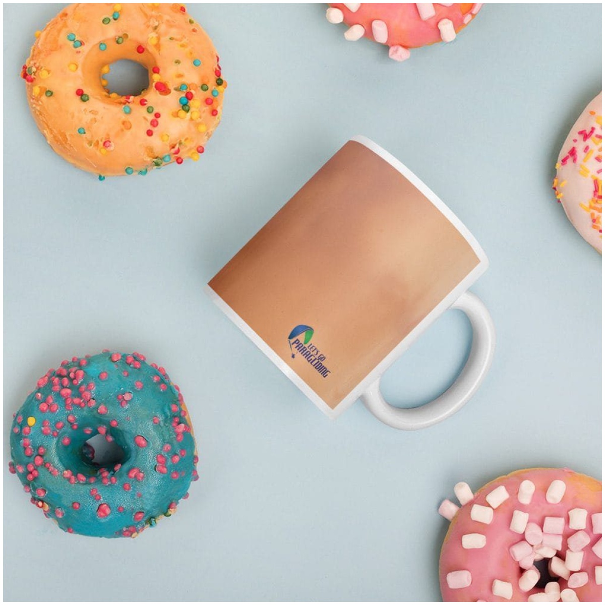 white glossy mug white 11oz donuts 6400b3eec420f