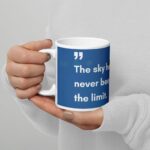 White Glossy Mug - Sky's Never Been the Limit - Image 2