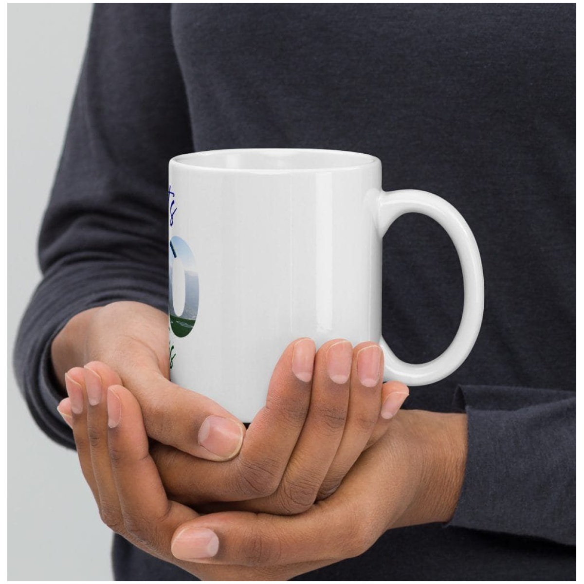 White Glossy Let's Go Paragliding Mug - Image 2