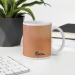 White Glossy Touch the Sky Mug - Image 5