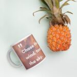 White Glossy Touch the Sky Mug - Image 2