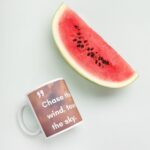 White Glossy Touch the Sky Mug - Image 3