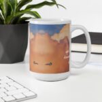 White Glossy Touch the Sky Mug - Image 8