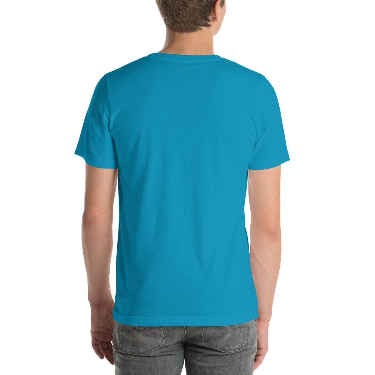 unisex staple t shirt aqua back 6711e1fc60650