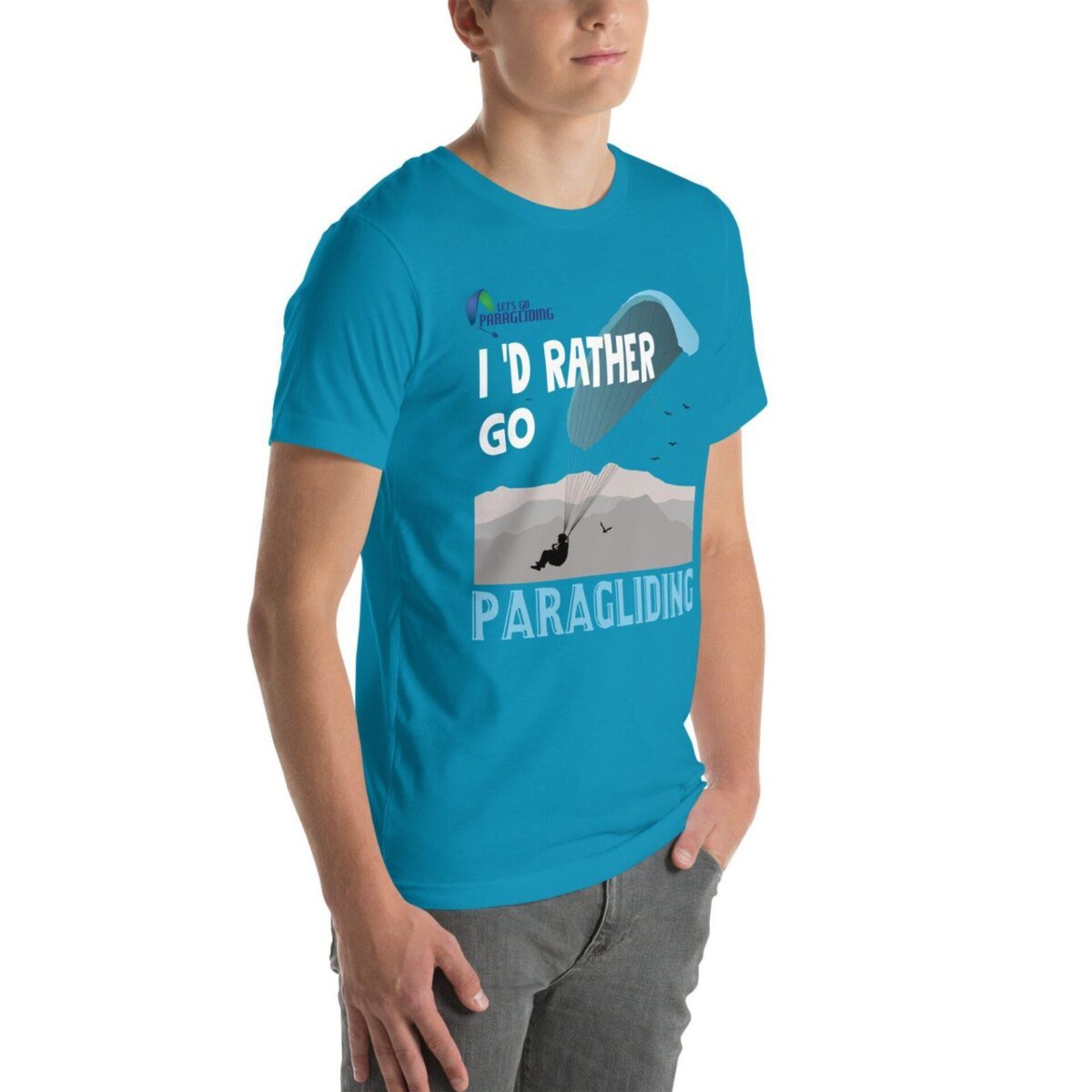 unisex staple t shirt aqua right front 6711e1fca864f