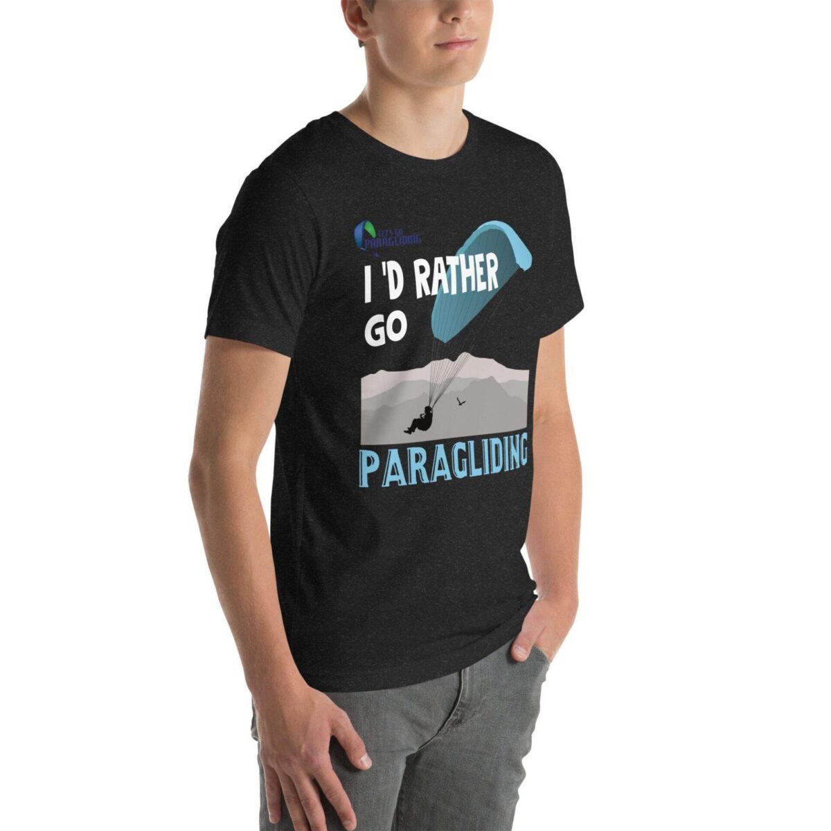 unisex staple t shirt black heather right front 6711e1f99374f