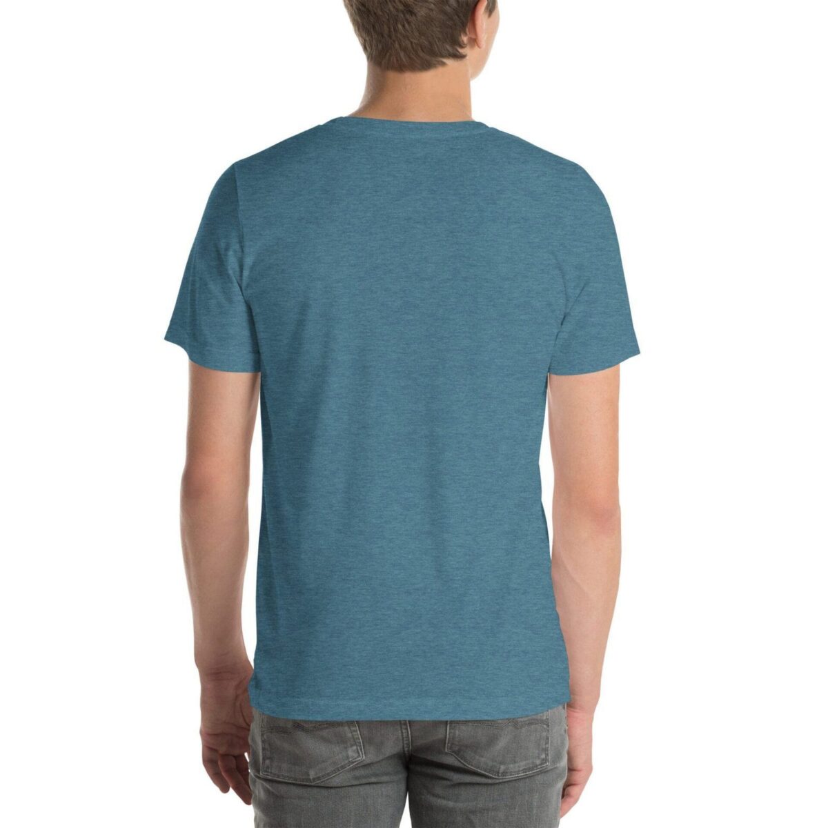 unisex staple t shirt heather deep teal back 6711e1fb45510