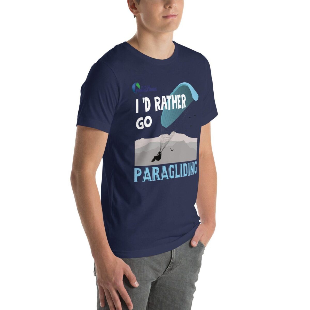 Unisex Staple T Shirt Navy Right Front 6711E1F9B764A