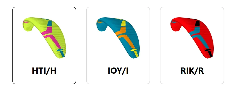 Ozone Roadster 4 Paraglider Colors