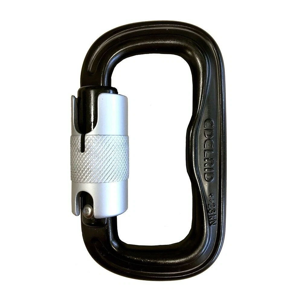 Supair Edelrid Foras Carabiner 1 Supair Edelrid Foras Carabiner Black - Image 1