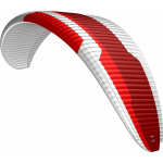 3D model of SUPAIR SAVAGE 2 glider in SANGRIA color